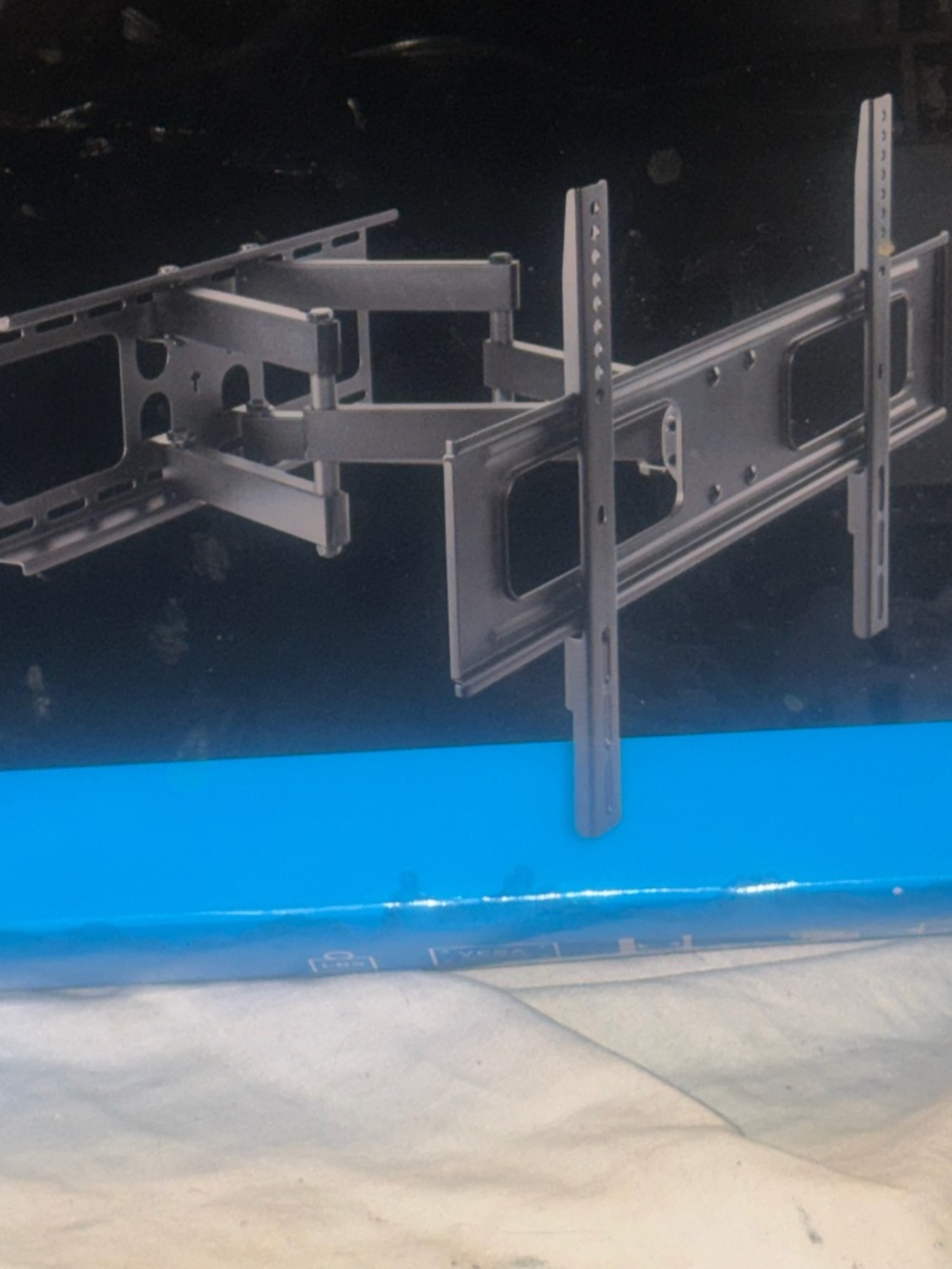 Full-Motion TV Wall Mount - Black and Blue